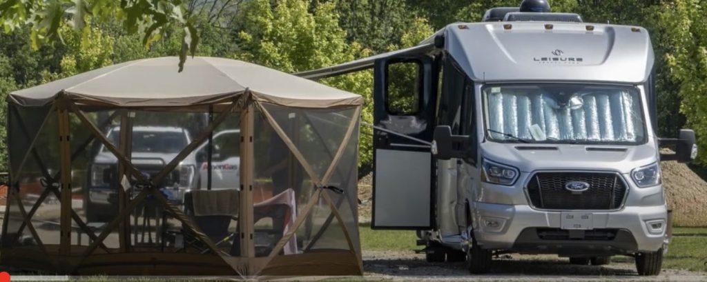 Jim inspects class C RVs